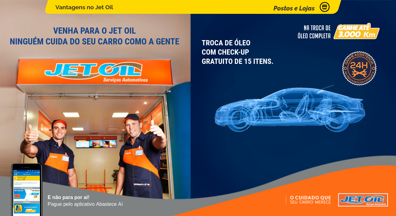 Conheça o Jet Oil Km de Vantagens Janeiro 2018